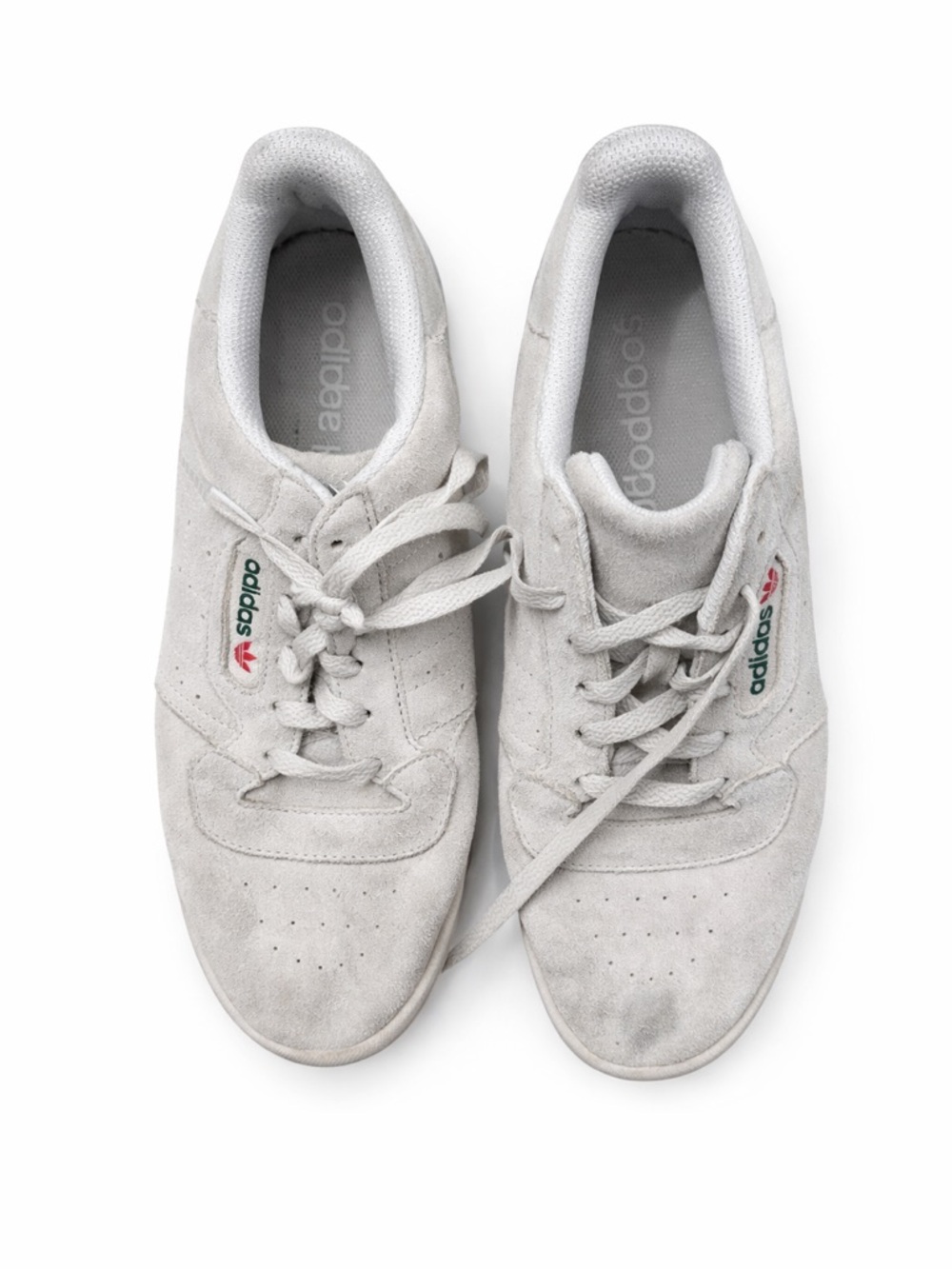 adidas Men’s Light Gray Suede Low-Top Sneakers